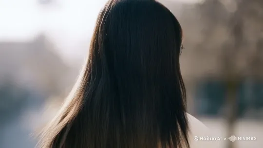 美女脸型不变，风吹动头发，转回身来，抬起右手，确保人物外貌和服装在视频中保持一致，动作自然流畅，无变形或扭曲。确保每一帧画面都达到4K或更高分辨率，细腻呈现每一个微小细节。在人物刻画上，注重皮肤质感的真实性和面部表情的自然度，让动作流畅如同真实拍摄，动作丝滑。同时，强化人物服饰的细节，从材质到褶皱都力求逼真。确保每一帧无模糊、闪烁或失真现象。 by Hailuo AI Video Generator