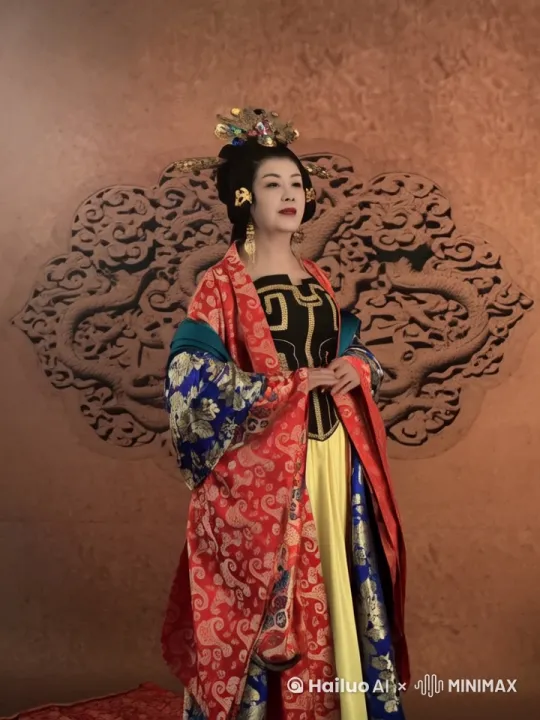 双手慢慢张开 让这个人说出 天恩浩荡护众生 只看人心如何动 慈悲必有威严在 终是善恶定前程 一群大雁飞来 天空出现一缕巨大的佛光。再配上气势磅礴的音乐 by Hailuo AI Video Generator