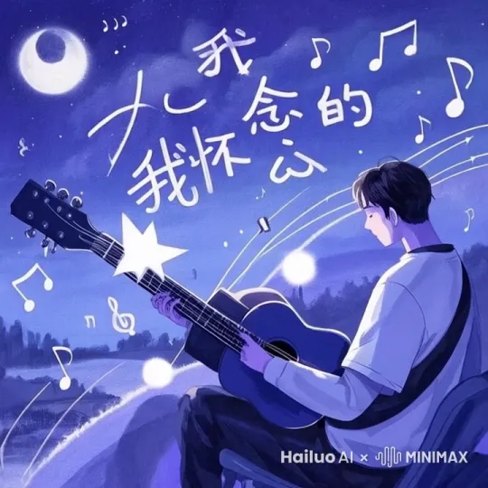 男孩在弹奏着吉他 by Hailuo AI Video Generator