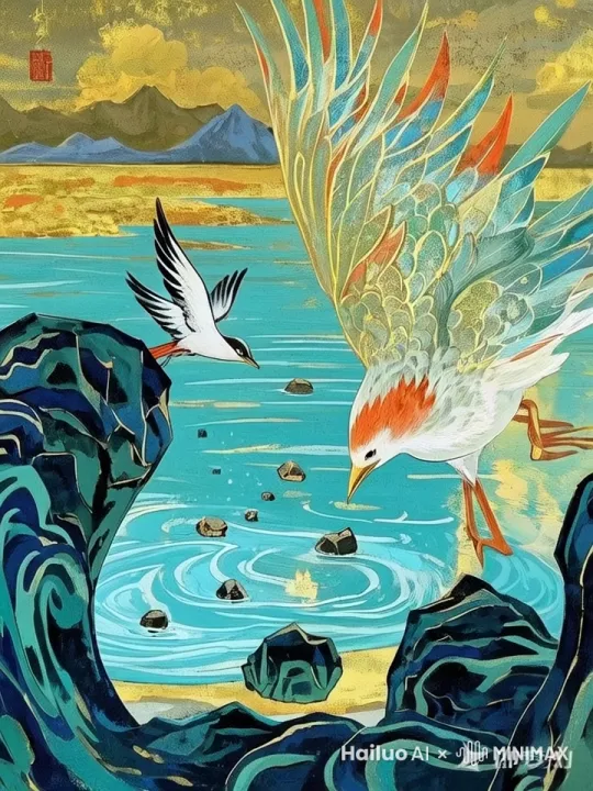 飞往森林，寻找填海神器 by Hailuo AI Video Generator