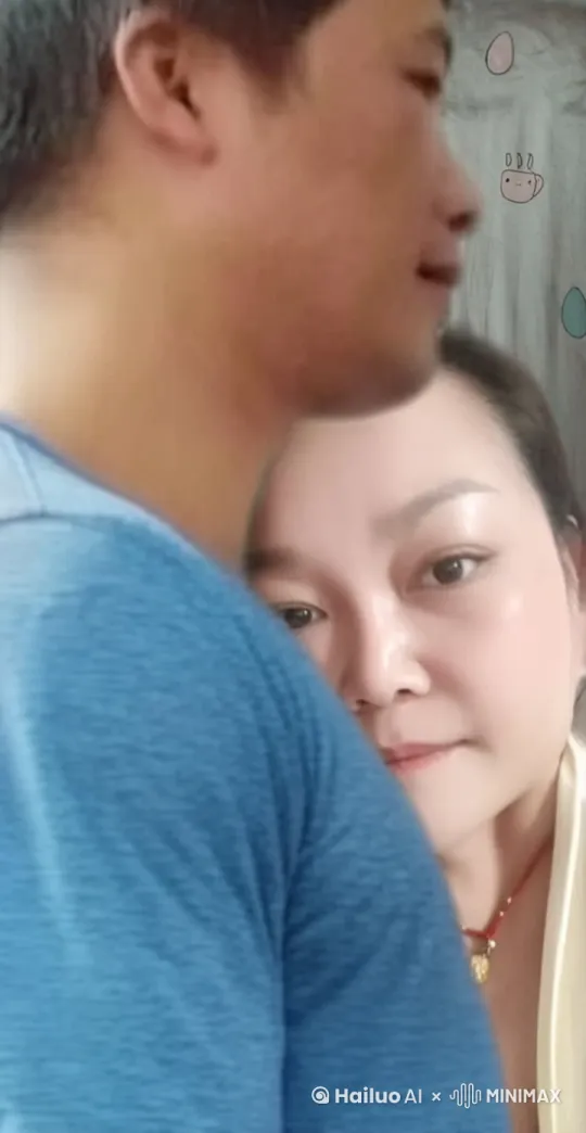 两个人拥抱在一起，亲吻 by Hailuo AI Video Generator