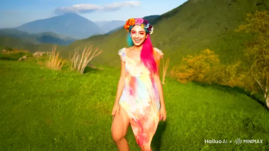 欢快的笑 by Hailuo AI Video Generator