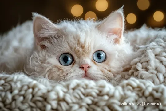 小猫钻出来 by Hailuo AI Video Generator