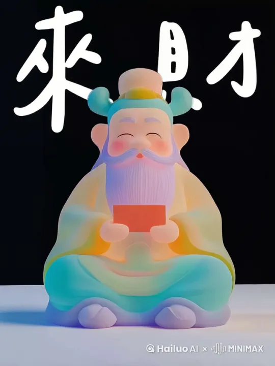 满脸笑容的递出红包 by Hailuo AI Video Generator