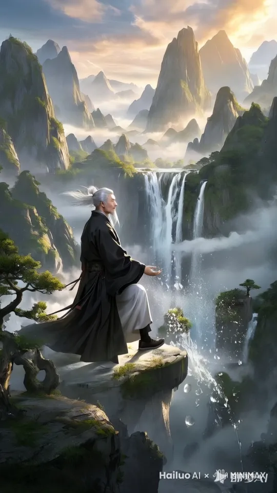 全景镜头,超高清真实摄影,8K 画质,HDR 效果,焦距拉宽,呈现出一片充满活力的中国山水景象。云雾缭绕,水色澄澈,一个白色长发道士在山中,腾云驾雾,双臂伸长为一字型。山脚下,几间农舍错落有致,烟囱中飘出袅袅轻烟。天空湛蓝如洗,白云悠。超细节,超高清,8k,超逼真,hdr
by Hailuo AI Video Generator