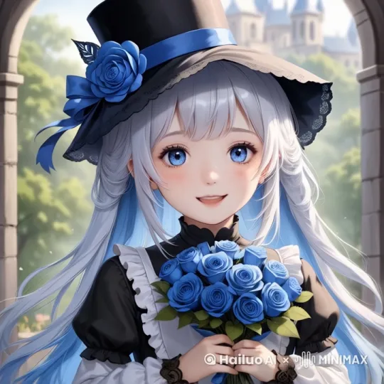 画面中的少女，轻轻的微笑，向着镜头挥手。阳光洒在她的身上。镜头慢慢拉近。氛围温馨，暖色调。 by Hailuo AI Video Generator