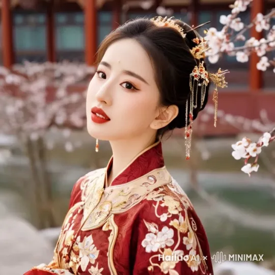 美女回眸一笑后，哭着转身离开 by Hailuo AI Video Generator