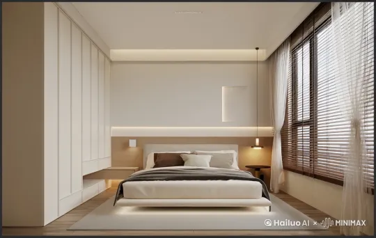 
一群猫在卧室走动，其中一只在床上拉屎 by Hailuo AI Video Generator