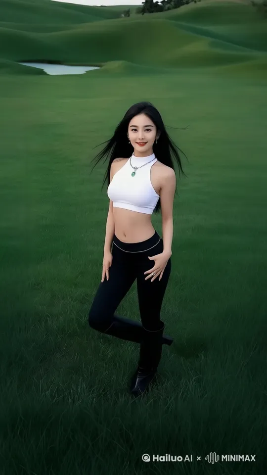 美女跳蒙古族传统舞蹈。画面主体动起来。智能动态，智能运镜，手持摄影效果。细节丰富，惟妙惟肖，栩栩如生，真实自然。动态连贯，动态符合逻辑，无瑕疵，无变形，符合自然规律。一镜到底，背景自然动态，真实自然。专业级摄影作品，专业级电影光效，大师级作品。高饱和度高对比度，高锐化度，高帧率，流畅自然，超高清摄影作品。 by Hailuo AI Video Generator