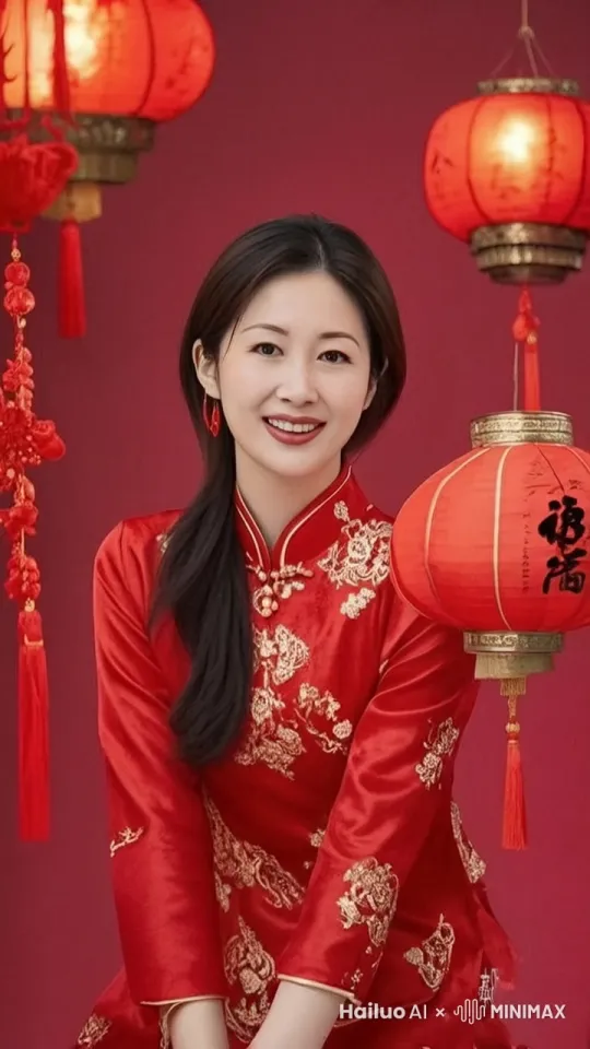中国春节氛围，抚摸灯笼，开心的庆祝春节好，恭喜发财，生动活泼、喜庆。
注意：视频中不要显示任何文字。 by Hailuo AI Video Generator