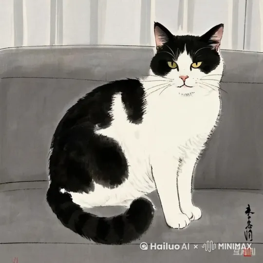 可爱的猫咪 by Hailuo AI Video Generator