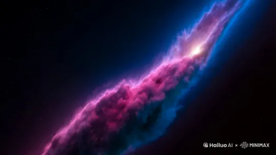 一个浩瀚的星云在流动着 by Hailuo AI Video Generator