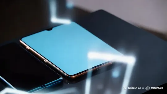 首图建议 ：一张三星Galaxy S25 Ultra的高清真机图，突出其轻薄圆润的机身设计和大屏幕，背景可以搭配一些科技感的元素，如光影特效，营造出高端科技的氛围，吸引用户点击。 by Hailuo AI Video Generator
