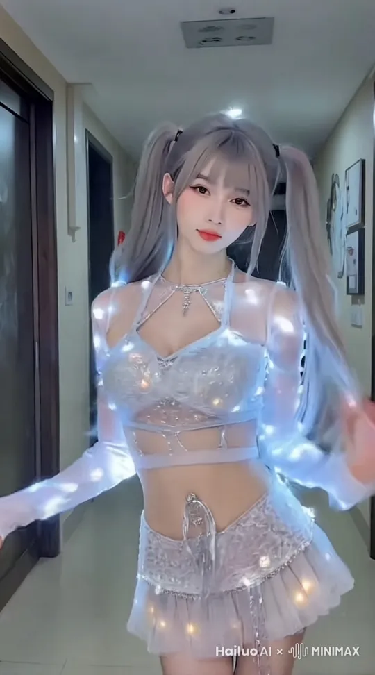 跳舞，大师级运镜，360°转身，屁股特写 by Hailuo AI Video Generator