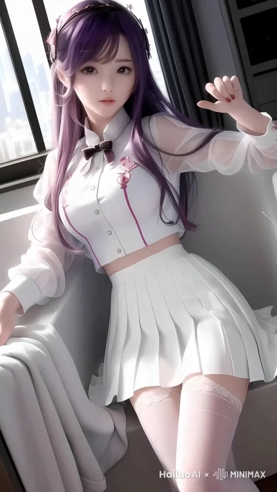 让图中的女孩站起来跳一段热舞 by Hailuo AI Video Generator