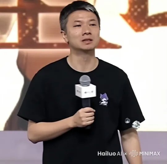 图片里的人假哭  by Hailuo AI Video Generator