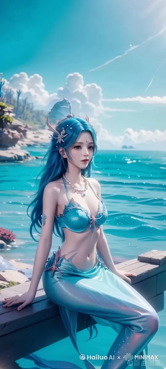 展颜一笑，比心 by Hailuo AI Video Generator