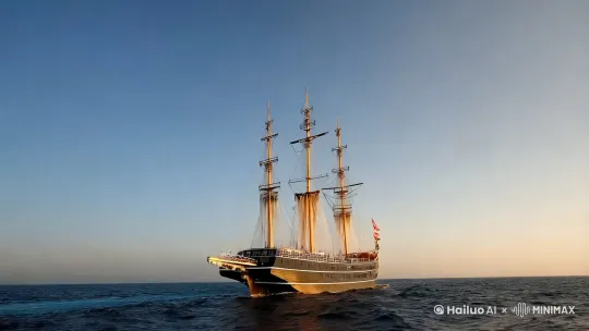 ### 海鸥在船边群飞起的壮丽景象

在辽阔无垠的大海上，一艘孤寂的船只缓缓航行。海风呼啸，海浪拍打着船身，发出低沉而有节奏的声音。然而，这片宁静的蓝色世界很快被一群不速之客打破——一群海鸥在船边突然群飞而起，划破了海天之间的沉寂，演绎出一场壮丽的自然交响曲。

#### 初现端倪

起初，只是几只海鸥在船的上空盘旋。它们洁白的羽翼在阳光下闪烁着银色的光芒，仿佛是海上的精灵。随着船只的航行，越来越多的海鸥被吸引过来。它们从四面八方汇聚而来，仿佛听到了某种无声的召唤。

#### 群飞而起

当海鸥的数量达到一定程度时，奇迹发生了。仿佛是得到了某种指令，所有的海鸥几乎在同一时间振翅高飞。它们在船的上空形成一个巨大的漩涡，翅膀拍打的声音如同雷鸣般震撼人心。海鸥们时而高飞，时而俯冲，时而盘旋，仿佛在进行一场精心编排的空中舞蹈。

#### 壮丽景象

在这场壮丽的空中表演中，海鸥们的动作整齐划一，仿佛是一个有机的整体。它们在空中划出优美的弧线，时而像白色的闪电，时而像流动的云朵。阳光透过它们的羽翼，洒下点点金光，为这场表演增添了几分梦幻的色彩。

船上的乘客们被这突如其来的景象所震撼，纷纷停下手中的事情，仰望天空。孩子们兴奋地尖叫着，成年人则被这大自然的奇迹所折服，脸上露出惊叹的神情。摄影师们更是忙得不亦乐乎，试图用镜头捕捉这稍纵即逝的美丽瞬间。

#### 自然的力量

海鸥在船边群飞起的景象，不仅仅是一场视觉的盛宴，更是一种自然力量的体现。它们在无垠的大海上生存，依靠的是团队的合作和对自然的敏锐感知。海鸥们的飞行不仅仅是为了觅食，更是一种生存的智慧和对自由的追求。

在这场表演中，我们看到了自然界的和谐与美丽。海鸥们在空中自由翱翔，仿佛在告诉我们，生命的意义在于追求自由和和谐。它们的存在提醒着我们，人类与自然应当和谐共处，共同守护这片蓝色的星球。

#### 心灵的洗礼

海鸥在船边群飞起的景象，不仅让人们感受到大自然的壮丽，更让人们的心灵得到了一次洗礼。在这片辽阔的海洋上，我们感受到自身的渺小和生命的脆弱。然而，正是这种渺小和脆弱，让我们更加珍惜生命中的每一个瞬间。

当海鸥们渐渐远去，消失在海天之间，船上的人们依然沉浸在刚才的震撼中。这场壮丽的空中表演，虽然短暂，却让人难以忘怀。它让我们明白，生活中总有一些美好的瞬间，值得我们用心去感受和珍藏。

#### 结语

海鸥在船边群飞起的景象，是大自然赐予我们的一份珍贵礼物。它让我们看到了生命的顽强和美丽，也让我们更加敬畏自然的力量。在这艘孤寂的船只上，海鸥们的出现，为我们带来了一场视觉和心灵的盛宴。让我们珍惜这份礼物，守护这片蓝色的海洋，与自然和谐共处，共同创造一个更加美好的未来。

在这片辽阔的海洋上，海鸥们的飞行不仅是一种生存的智慧，更是一种对自由的追求。它们的存在提醒着我们，生命的意义在于追求自由和和谐。让我们用心去感受这份美好，珍惜生命中的每一个瞬间。 by Hailuo AI Video Generator