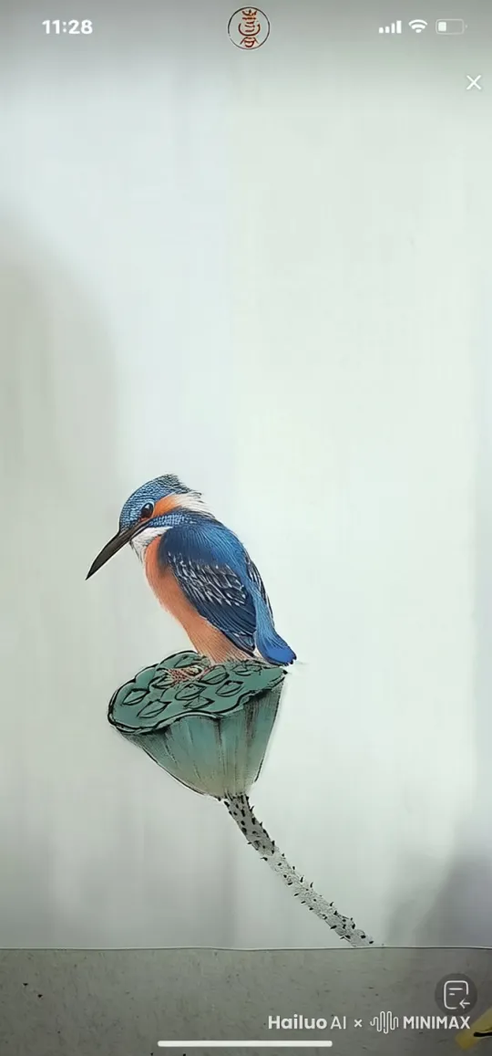 灵动的翠鸟 by Hailuo AI Video Generator