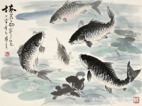 给这些鱼着上红色、橙色等喜庆愉快的颜色 by Hailuo AI Video Generator