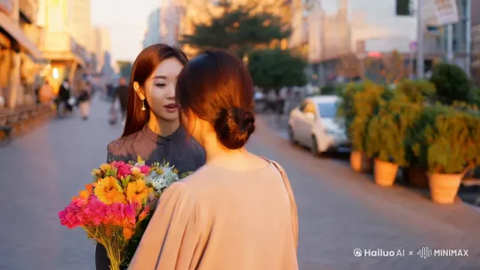 她就靠着叔叔一家的亲情温暖走过了昏暗的几年。

张琪瑶将手中的鲜花递给了秦如烟。

“烟烟，欢迎回来！”

张琪瑶眉眼都是笑意，她手自然的挽住秦如烟的手臂。

秦如烟接过花，她嘴角笑容很淡，但眼里满满的感动。

“我没想到你会真的来接我。”

两人高中时接触其实并不多，张琪瑶家境殷实，平时在学校很低调，几乎不和同学来往。

两人也是在国外偶遇之后才联系上，并成为朋友。

只是秦如烟觉得她们感情好像还没好到闺蜜程度。

张琪瑶开口，“烟烟，我觉得我们两个已经是很好的朋友了，你不认可吗？”

秦如烟思索了下。

“是我肤浅了，我有一个有颜有钱又贴心的闺蜜，求之不得。” by Hailuo AI Video Generator