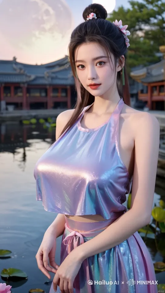 双手合十祈祷动作 by Hailuo AI Video Generator