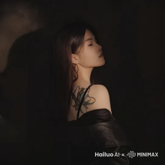 云朵涌动，衣摆漂浮，光影在人物背后穿过，宛若仙子光线流动 by Hailuo AI Video Generator