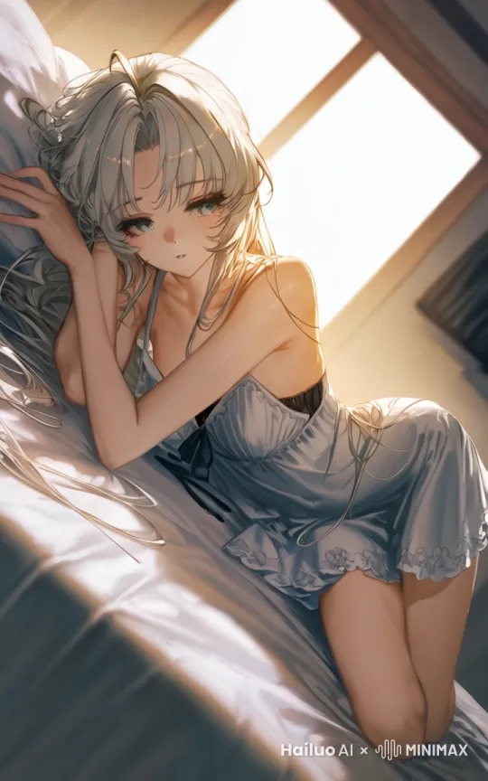 看着镜头缓慢眨眼睛，固定机位 by Hailuo AI Video Generator