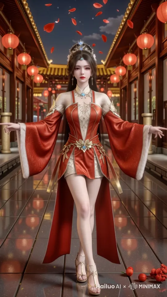 跳优美古风舞蹈 by Hailuo AI Video Generator