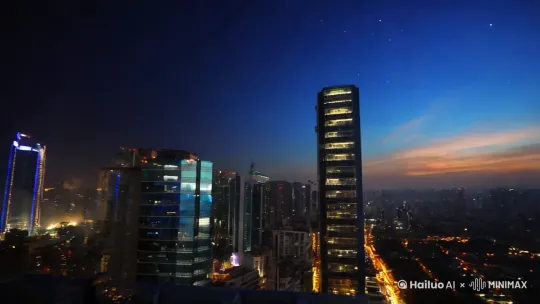 蛇年新春快乐，烟花 by Hailuo AI Video Generator