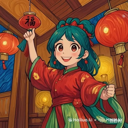开心，做一点动作，画面微微动起来 by Hailuo AI Video Generator
