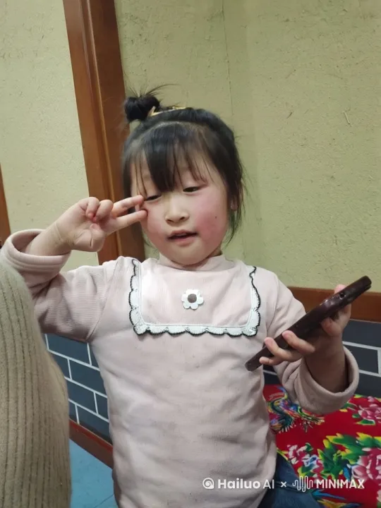 那图中的女孩，丢掉手机，拿起一把，AK47，到处乱射 by Hailuo AI Video Generator