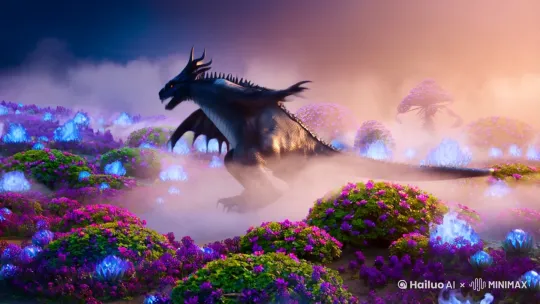 神龙狂舞，远景镜头 by Hailuo AI Video Generator