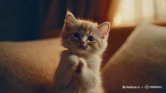 小猫拜年 by Hailuo AI Video Generator