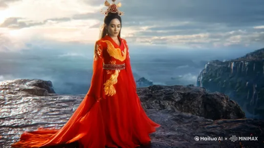 第一段:初始之态
在古老神秘的东方仙境,一位东方美女亭亭玉立于悬崖之巅。她身着一袭烈焰般的红裙,裙摆如同燃烧的火焰,随风飘动。红裙上绣着金色的凤凰图案,栩栩如生,仿佛随时都要展翅高飞。她的腰间束着一条镶嵌着红宝石的腰带,闪闪发光。头发高高盘起,插着一支金红色的凤凰发簪,发簪上的宝石璀璨夺目。她的面容绝美,眼神中透着坚定和决然。
第二段:变身伊始
突然,天空中乌云密布,电闪雷鸣。美女双手抬起,口中念念有词,身上散发出耀眼的光芒。光芒之中,她的红裙逐渐化作熊熊燃烧的火焰,金色的凤凰图案开始活灵活现地舞动。她的腰带化为一条长长的火尾,闪烁着炽热的光芒。头上的凤凰发簪绽放出绚烂的火光,变成了凤冠。
第三段:凤凰涅槃
光芒达到极致,美女的身影渐渐消失,一只巨大的火凤浴火而生。它的羽毛如火焰般炽热,每一片都闪烁着金色的光芒。凤冠高耸,凤尾飘逸,燃烧的翅膀展开,遮天蔽日。火凤仰头长啸,声音响彻云霄,带着无尽的威严和力量,冲向那未知的天际。 by Hailuo AI Video Generator