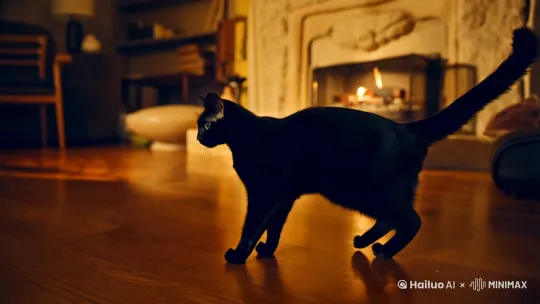 一只猫在跳舞 by Hailuo AI Video Generator