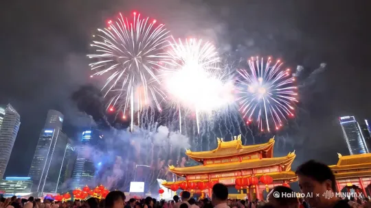 春节烟花 by Hailuo AI Video Generator