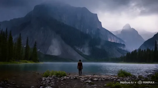 有风有雨是常态，风雨兼程是状态，风雨无阻是心态，山有顶峰，湖有彼岸，人生漫漫请相信万物皆有回转，当我们觉的余味苦涩，请相信一切皆有回甘。 by Hailuo AI Video Generator