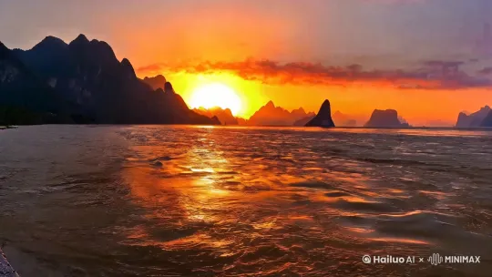 白日依山尽 黄河入海流 by Hailuo AI Video Generator