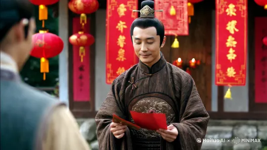 我叫张老庄园，今天是大年初三，请以我的名义给朋友们拜年，生成一个视频，要求气氛热烈喜庆又不失庄重， by Hailuo AI Video Generator