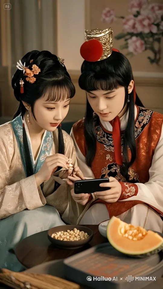 林黛玉和贾宝玉互相扇巴掌 by Hailuo AI Video Generator