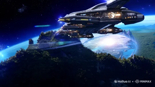 《星辰之约》

在遥远的未来，人类已经成功掌握了超光速航行技术，一支勇敢无畏的太空探险队踏上了探索未知星系的征程。这支探险队由经验丰富的队长杰克、聪明机智的科学家艾米、勇敢坚毅的飞行员汤姆以及技术精湛的工程师大卫组成。

他们的飞船在浩瀚的宇宙中穿梭，经历了无数的艰难险阻。终于，在一次漫长的航行后，探险队发现了一颗神秘的未知星球。这颗星球散发着奇异的光芒，仿佛在召唤着他们。

杰克决定带领队员们靠近这颗星球进行探索。当飞船逐渐靠近星球时，他们被眼前的景象所震撼。星球表面覆盖着茂密的森林和广阔的海洋，山川湖泊错落有致，美丽得如同梦幻中的仙境。

然而，更让他们惊讶的是，当飞船的信号探测器扫描星球时，发现了大量高度复杂的生命信号，这意味着这颗星球上居住着高智慧生物。探险队成员们既兴奋又紧张，不知道等待他们的将会是怎样的相遇。

飞船降落在一片开阔的平原上，探险队成员们小心翼翼地走出舱门，手持先进的武器，以防万一。就在这时，一群外形奇特的外星生物出现在他们面前。这些外星生物有着修长的身体，透明的翅膀，大大的眼睛闪烁着智慧的光芒。

杰克向前一步，试图与外星生物进行交流。他通过翻译器说道：“我们来自遥远的地球，怀着和平与友好的心愿来到这里。”外星生物们沉默了片刻，然后其中一个似乎是首领的生物用一种悦耳的声音回答道：“欢迎你们，远方的客人。我们已经感知到了你们的到来。”

艾米好奇地问道：“你们是如何感知到我们的？”外星首领微笑着说：“我们与这颗星球的万物有着紧密的联系，能够感受到任何细微的变化。”

在接下来的交流中，人类逐渐了解到，这些外星生物拥有着远超人类的心灵感应能力，他们能够与自然界中的一切生物进行沟通。而人类的科技和知识也让外星生物们感到新奇和惊叹。

汤姆兴奋地展示着飞船的先进技术，而大卫则向他们介绍着人类的工程成就。外星生物们也毫不保留地分享着他们对于宇宙的理解和独特的生存智慧。

随着交流的深入，双方的信任逐渐建立起来。杰克提议：“既然我们都对宇宙充满了好奇和探索的欲望，不如我们携手共同探索宇宙的奥秘。”外星首领欣然答应：“这是一个美好的提议，我们期待与你们一起开启新的征程。”

于是，人类和外星生物开始共同筹备探索宇宙的计划。在这个过程中，探险队成员们与外星生物们建立了深厚的友谊。

艾米和一位外星科学家一起研究星球上的奇特植物，发现它们具有强大的治愈能力。汤姆则与外星飞行员们交流飞行技巧，共同改进飞船的性能。大卫和外星工程师们合作，打造出更加先进的探索设备。

在一次准备工作中，杰克不小心陷入了一个危险的沼泽地。外星生物们迅速展开救援，他们运用心灵感应能力，指挥着周围的植物形成一条坚固的通道，将杰克安全地救了出来。

经过一段时间的准备，人类和外星生物的联合探险队终于出发了。他们乘坐着经过改装的飞船，向着未知的星系进发。

在漫长的旅途中，他们遭遇了各种各样的挑战和困难。有时是强烈的宇宙射线，有时是神秘的引力漩涡，但在双方的共同努力下，他们一次次化险为夷。

在一次探索中，他们发现了一个神秘的黑洞。外星生物们利用心灵感应能力，感知到黑洞内部似乎隐藏着巨大的能量和未知的秘密。杰克带领着队员们和外星生物们一起，勇敢地靠近黑洞，进行深入的探索。

经过艰苦的努力，他们终于揭开了黑洞的神秘面纱，发现了一种全新的能源形式。这种能源将为人类和外星生物的发展带来巨大的变革。

在共同探索的过程中，人类和外星生物不仅收获了宝贵的知识和经验，更深刻地体会到了团结和友谊的力量。

当探险队带着满满的收获回到那颗未知星球时，他们受到了热烈的欢迎。双方决定在未来继续保持紧密的合作，共同探索更多宇宙的奥秘，为两个文明的发展创造更加美好的未来。

在这片浩瀚的宇宙中，人类和外星生物的友好合作成为了一段美丽的传奇，激励着更多的生命勇敢地追寻未知，探索无限的可能。  by Hailuo AI Video Generator