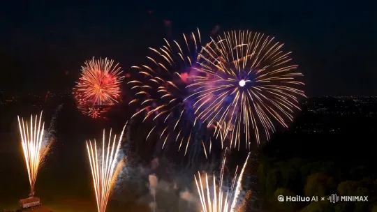 烟花视频 by Hailuo AI Video Generator
