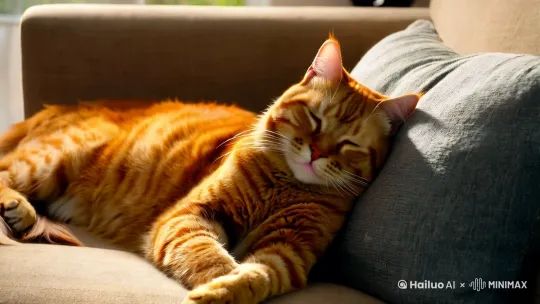 在一个阳光明媚的下午,一只橘猫正悠闲地躺在沙发上打盹,突然,一只调皮的金毛犬悄悄靠近,用鼻子轻轻拱了拱猫的肚子。橘猫被惊醒,瞬间炸毛,瞪大了眼睛,仿佛在说:“你干嘛打扰朕的美梦!”金毛犬却一脸无辜,尾巴摇得像螺旋桨,仿佛在道歉:“我只是想和你玩嘛!”
橘猫不甘示弱,伸出爪子轻轻拍了一下金毛的鼻子,金毛立刻后退几步,假装被打倒,躺在地上四脚朝天,露出肚皮,仿佛在演一出“我被猫打败了”的戏码。橘猫见状,得意地扬起头,仿佛在说:“哼,知道朕的厉害了吧!”
就在这时,金毛突然一个翻身,猛地跳起来,开始追着自己的尾巴转圈,橘猫被这突如其来的举动逗乐了,忍不住伸出爪子去抓金毛的尾巴。两只小家伙你追我赶,场面瞬间变得混乱又搞笑,仿佛在上演一场“猫狗大战”的喜剧片。
最后,橘猫和金毛都累得趴在地上,互相看了一眼,仿佛在说:“今天真是玩得太开心了!”阳光洒在它们身上,整个画面温馨又搞笑,让人忍不住笑出声来。 by Hailuo AI Video Generator