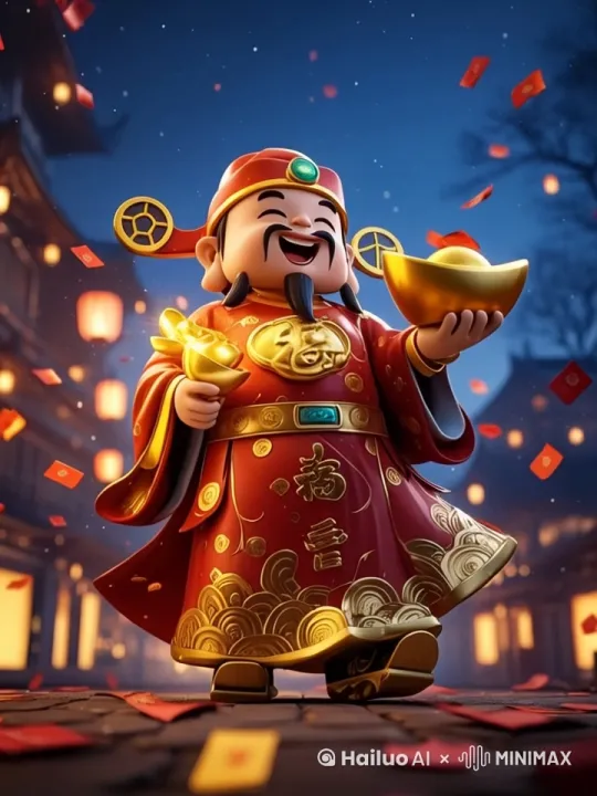 财神一步步向我走来 by Hailuo AI Video Generator