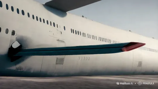 所有運輸機在跑道起飛 360度環繞近景至遠景
 by Hailuo AI Video Generator