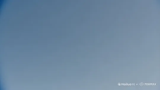 镜头从天空缓缓推到马路，马路上一辆黑色的跑车在疾驰，镜头从半空跟着跑车 by Hailuo AI Video Generator
