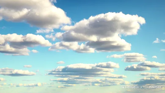 天空云朵宝宝  跟好多朋友一起玩 by Hailuo AI Video Generator