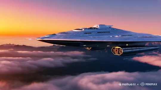 [左移,上升]宇宙飞船 by Hailuo AI Video Generator