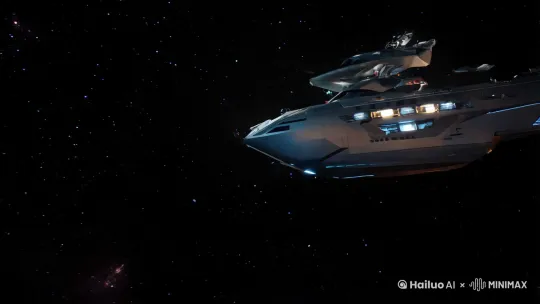 一艘中国太空探险船在未知星系发现一颗神秘星球，表面覆盖着奇异的晶体。中国船员们探索时发现，这些晶体竟能预知未来，引发了一场关于时间与命运的深刻思考。 by Hailuo AI Video Generator